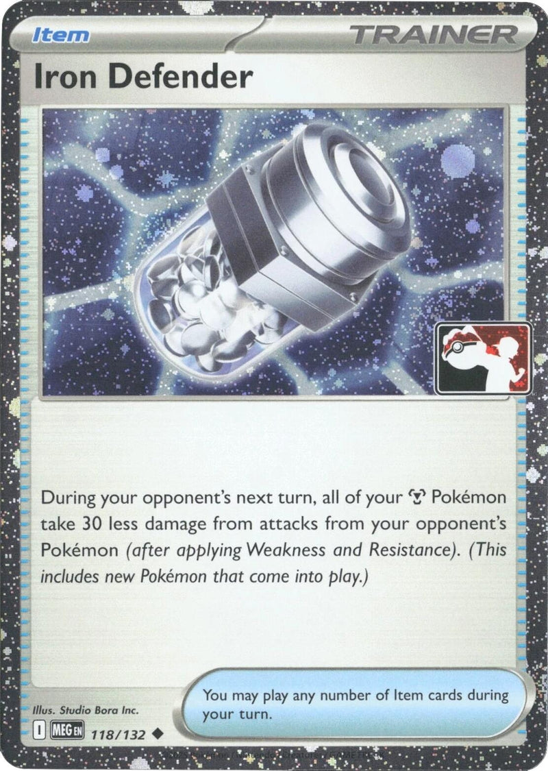 Image for Iron Defender - 118/132 (Cosmos Holo) (118/132) [Prize Pack Series Cards] - Pokemon
