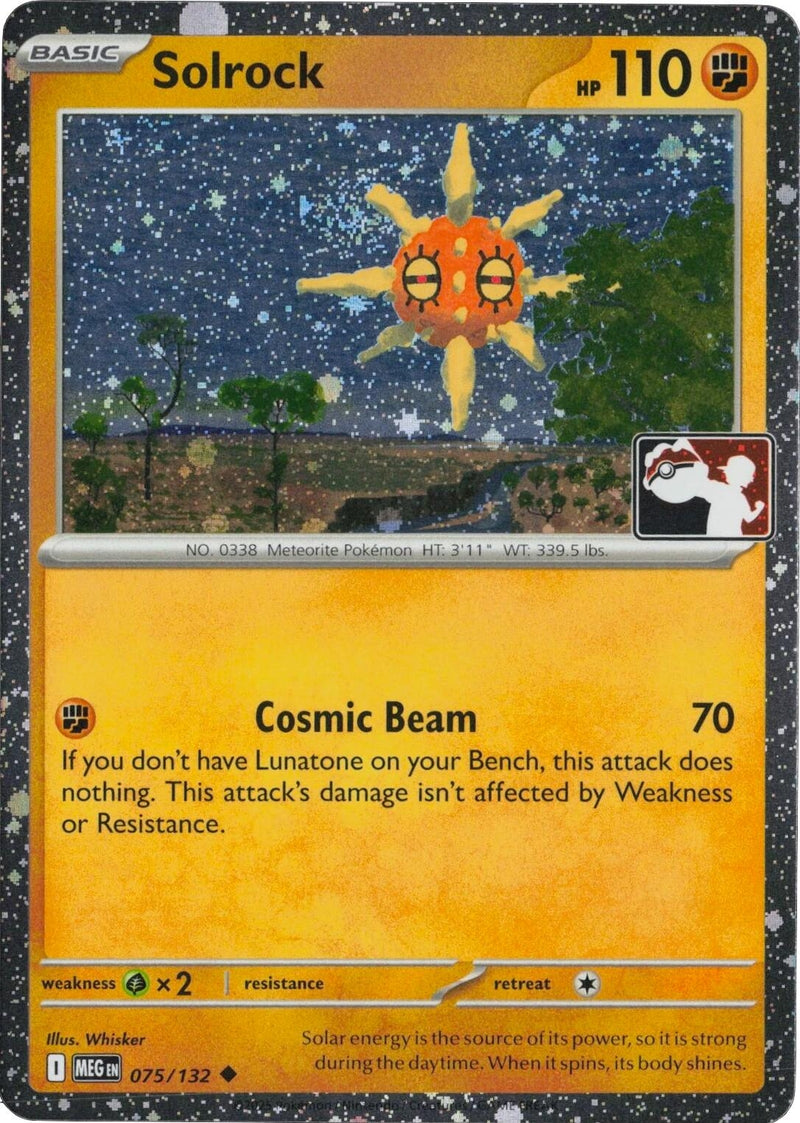 Image for Solrock - 075/132 (Cosmos Holo) (075/132) [Prize Pack Series Cards] - Pokemon