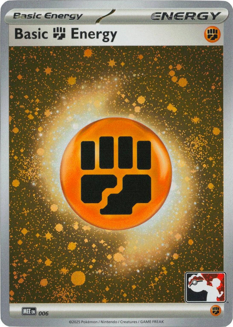 Image for Basic Fighting Energy - MEE 006 (Cosmos Holo) (006) [Prize Pack Series Cards] - Pokemon