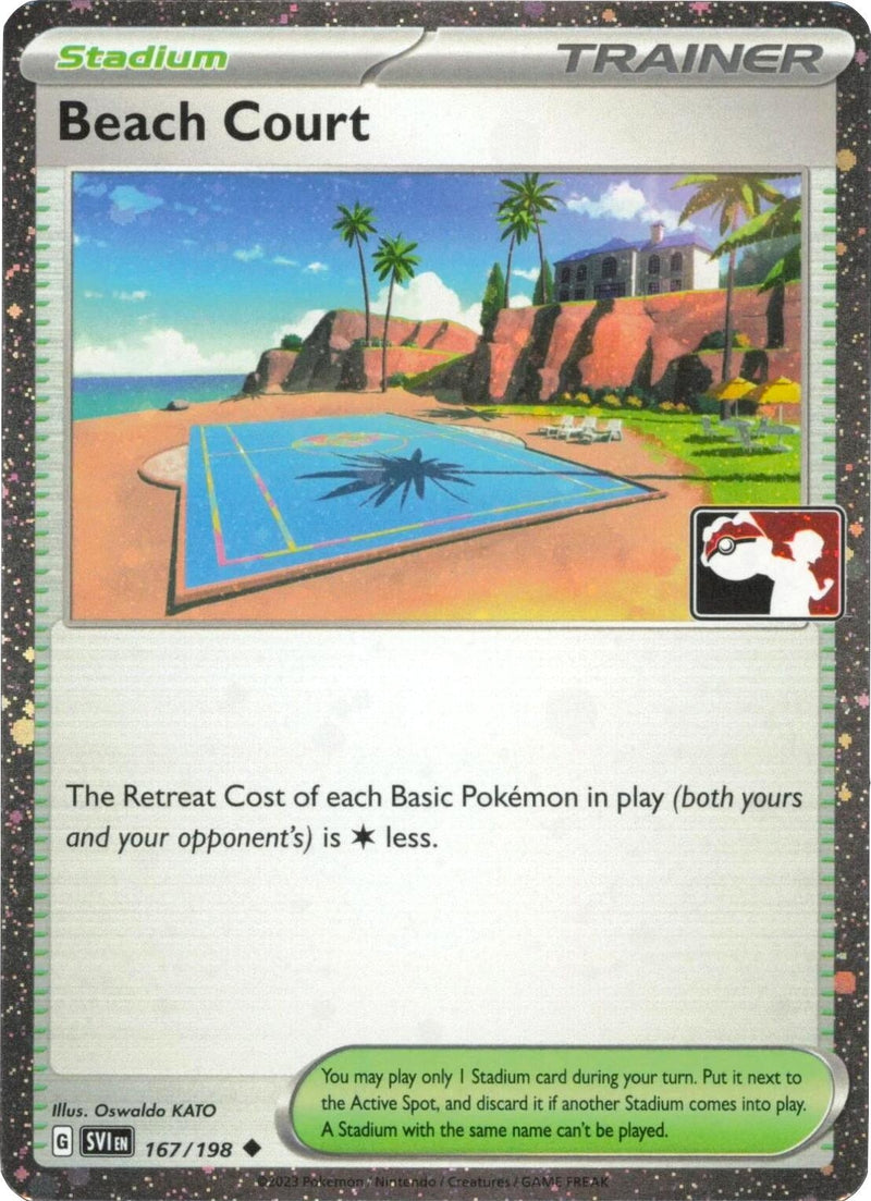 Image for Beach Court - 167/198 (Cosmos Holo) (167/198) [Prize Pack Series Cards] - Pokemon
