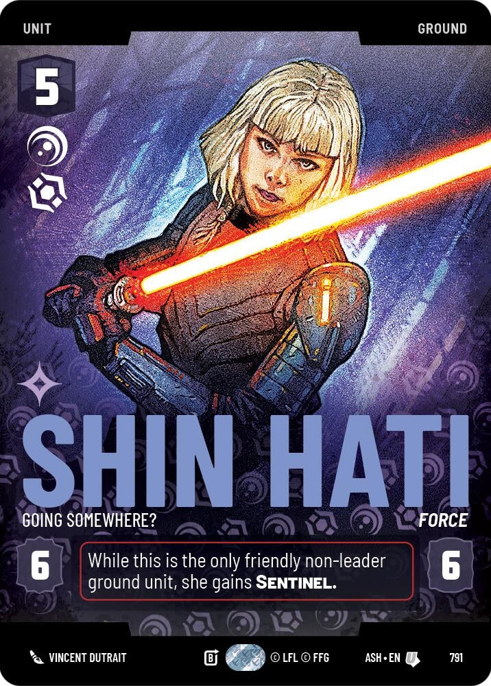 Image for Shin Hati - Going Somewhere? (Prestige) (791) [Ashes of the Empire] {ASH} - Star Wars: Unlimited