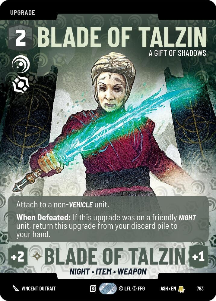 Image for Blade of Talzin - A Gift of Shadows (Prestige) (793) [Ashes of the Empire] {ASH} - Star Wars: Unlimited