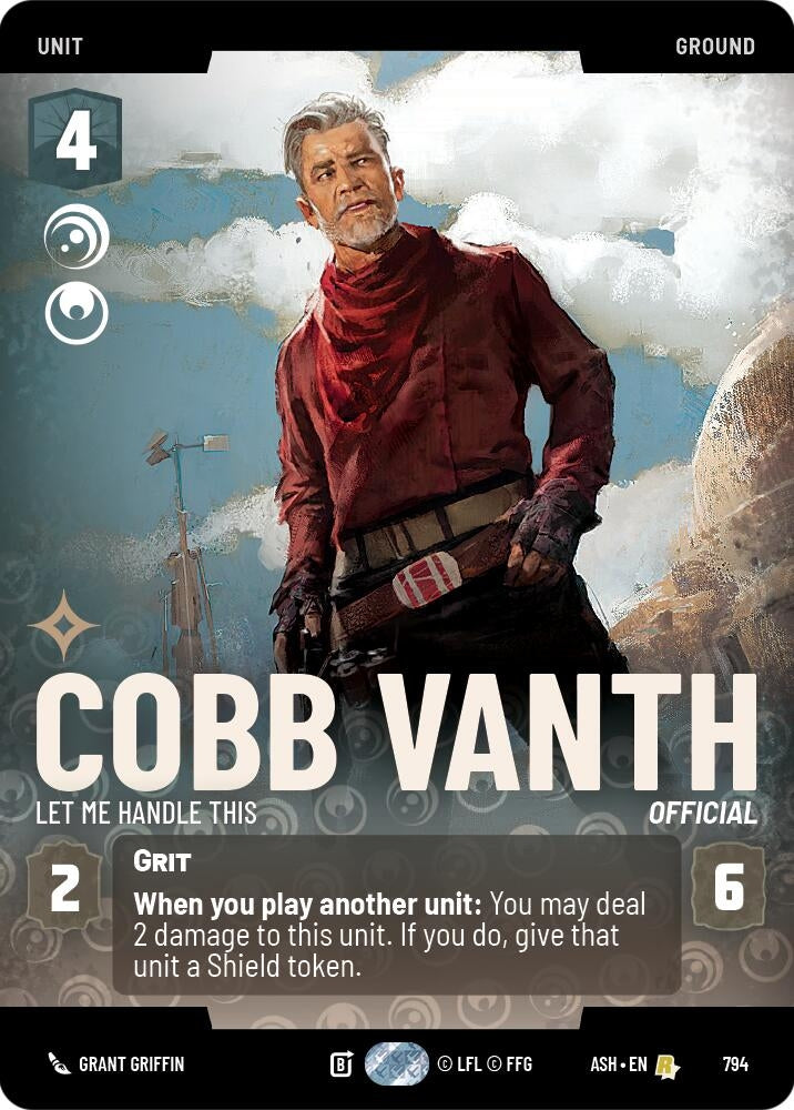 Image for Cobb Vanth - Let Me Handle This (Prestige) (794) [Ashes of the Empire] {ASH} - Star Wars: Unlimited