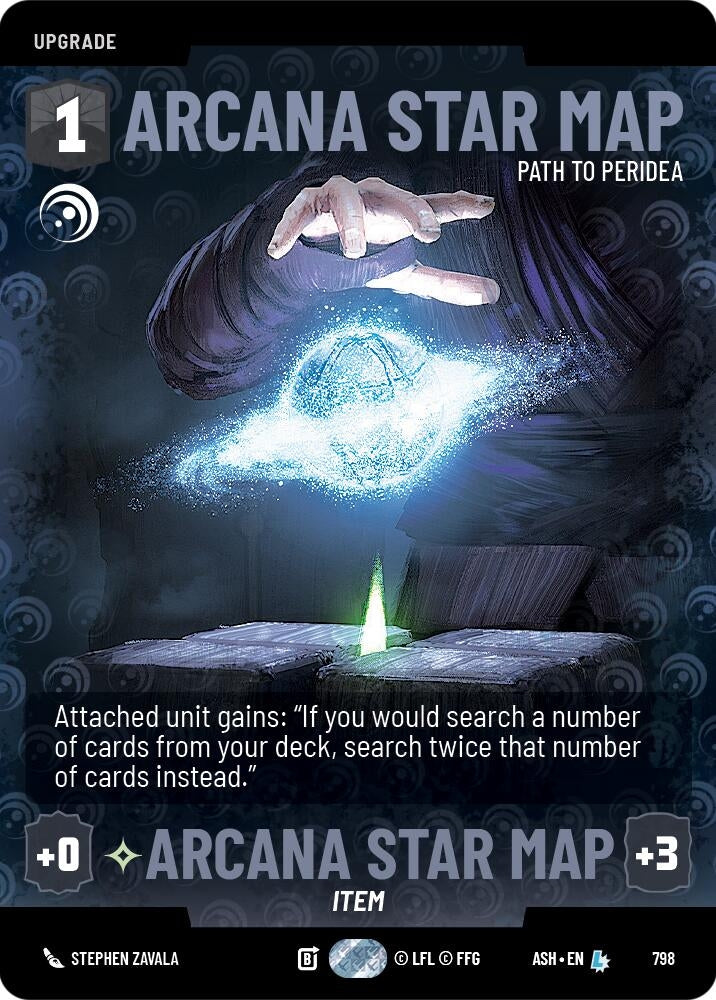 Image for Arcana Star Map - Path to Peridea (Prestige) (798) [Ashes of the Empire] {ASH} - Star Wars: Unlimited