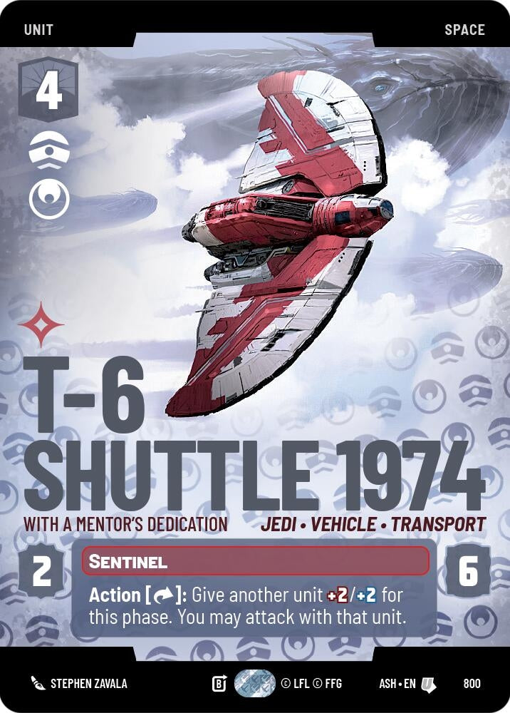 Image for T-6 Shuttle 1974 - With a Mentor's Dedication (Prestige) (800) [Ashes of the Empire] {ASH} - Star Wars: Unlimited