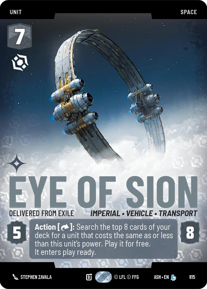 Image for Eye of Sion - Delivered from Exile (Prestige) (815) [Ashes of the Empire] {ASH} - Star Wars: Unlimited