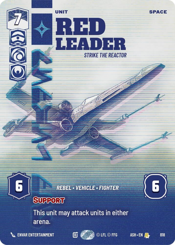 Image for Red Leader - Strike the Reactor (Prestige) (818) [Ashes of the Empire] {ASH} - Star Wars: Unlimited