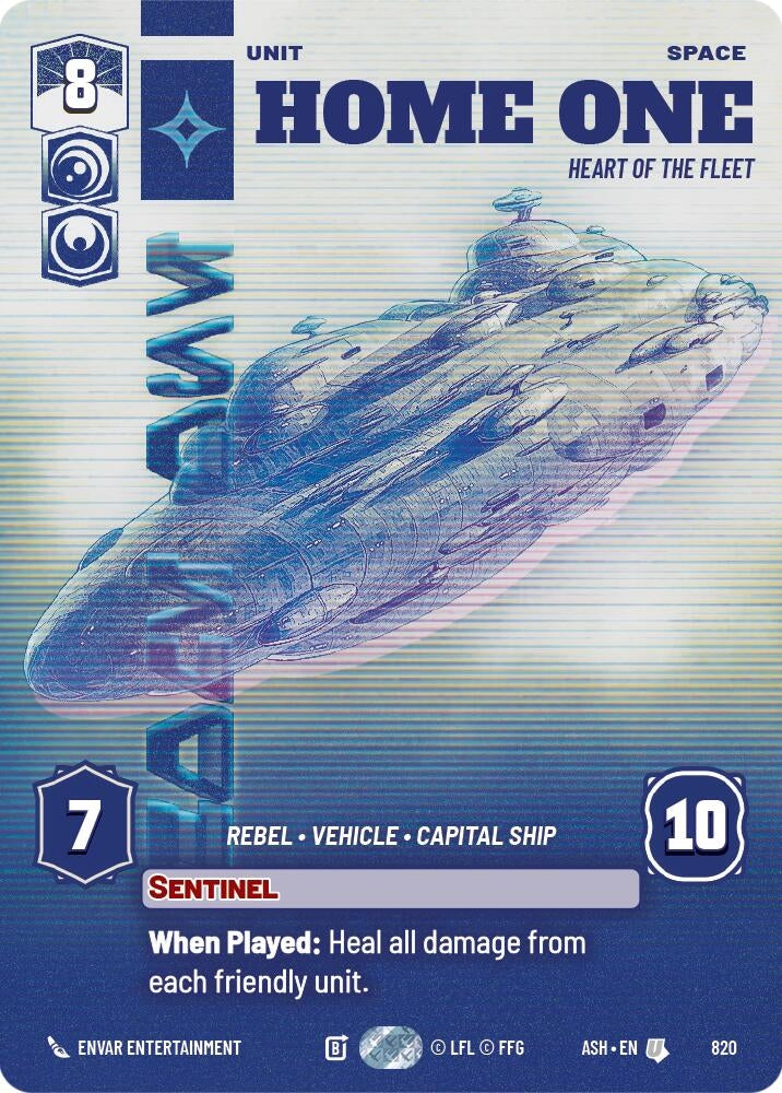 Image for Home One - Heart of the Fleet (Prestige) (820) [Ashes of the Empire] {ASH} - Star Wars: Unlimited