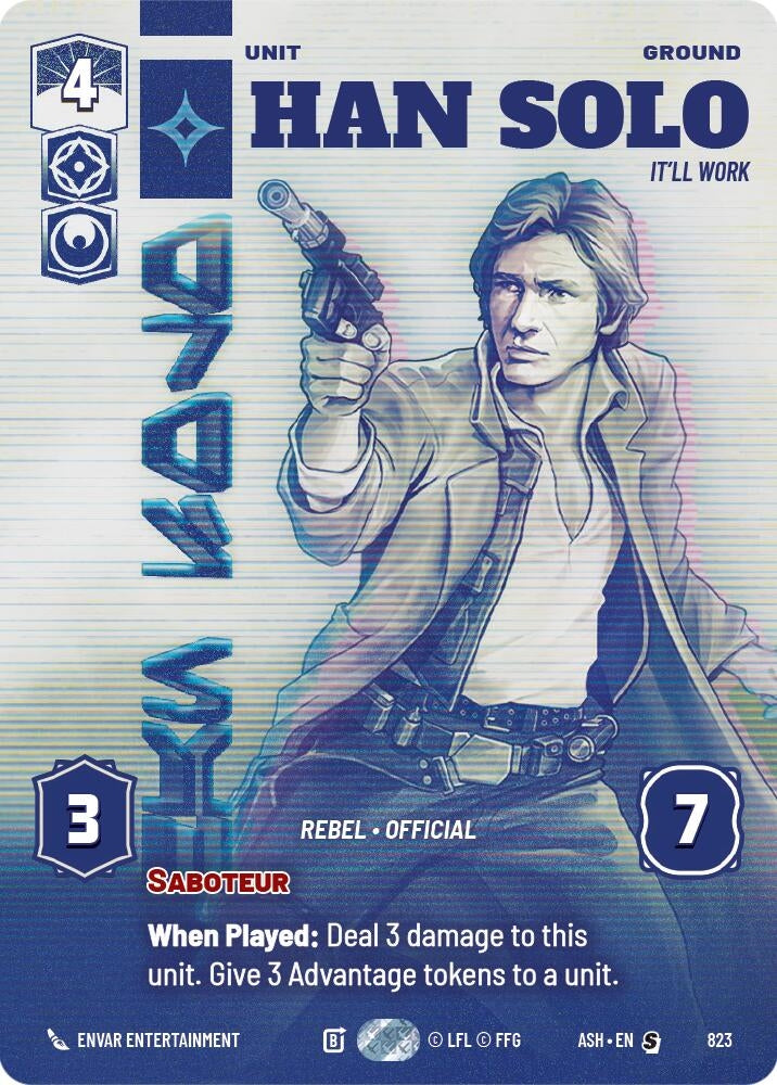 Image for Han Solo - It'll Work (Prestige) (823) [Ashes of the Empire] {ASH} - Star Wars: Unlimited
