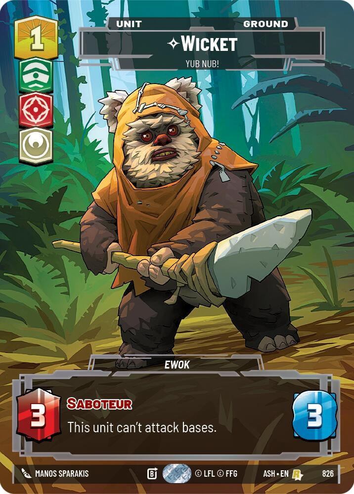 Image for Wicket - Yub Nub! (Prestige) (826) [Ashes of the Empire] {ASH} - Star Wars: Unlimited
