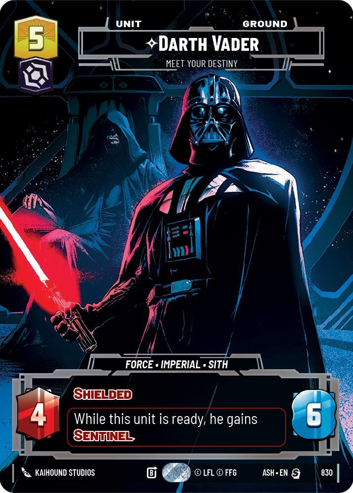 Image for Darth Vader - Meet Your Destiny (Prestige) (830) [Ashes of the Empire] {ASH} - Star Wars: Unlimited