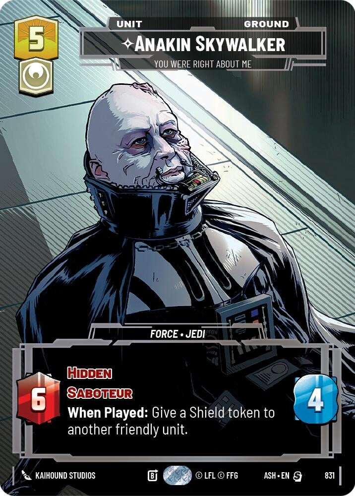 Image for Anakin Skywalker - You Were Right About Me (Prestige) (831) [Ashes of the Empire] {ASH} - Star Wars: Unlimited