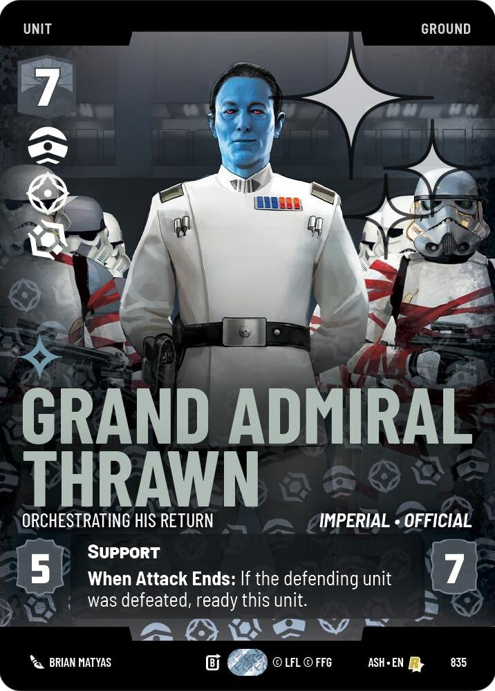 Image for Grand Admiral Thrawn - Orchestrating His Return (Prestige Foil) (835) [Ashes of the Empire] {ASH} - Star Wars: Unlimited