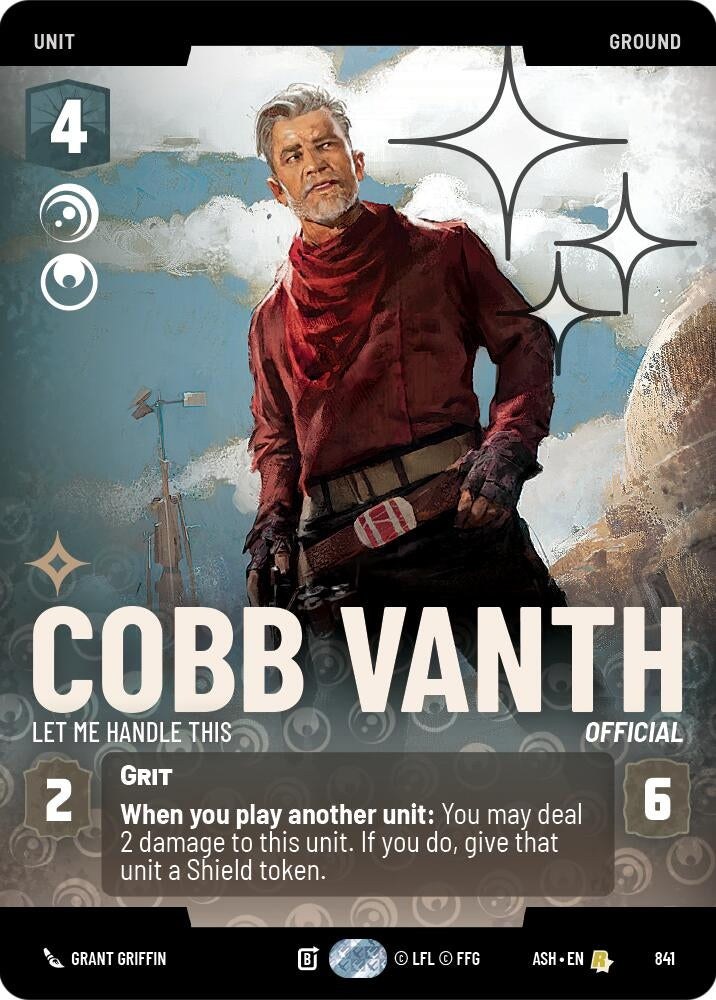 Image for Cobb Vanth - Let Me Handle This (Prestige Foil) (841) [Ashes of the Empire] {ASH} - Star Wars: Unlimited