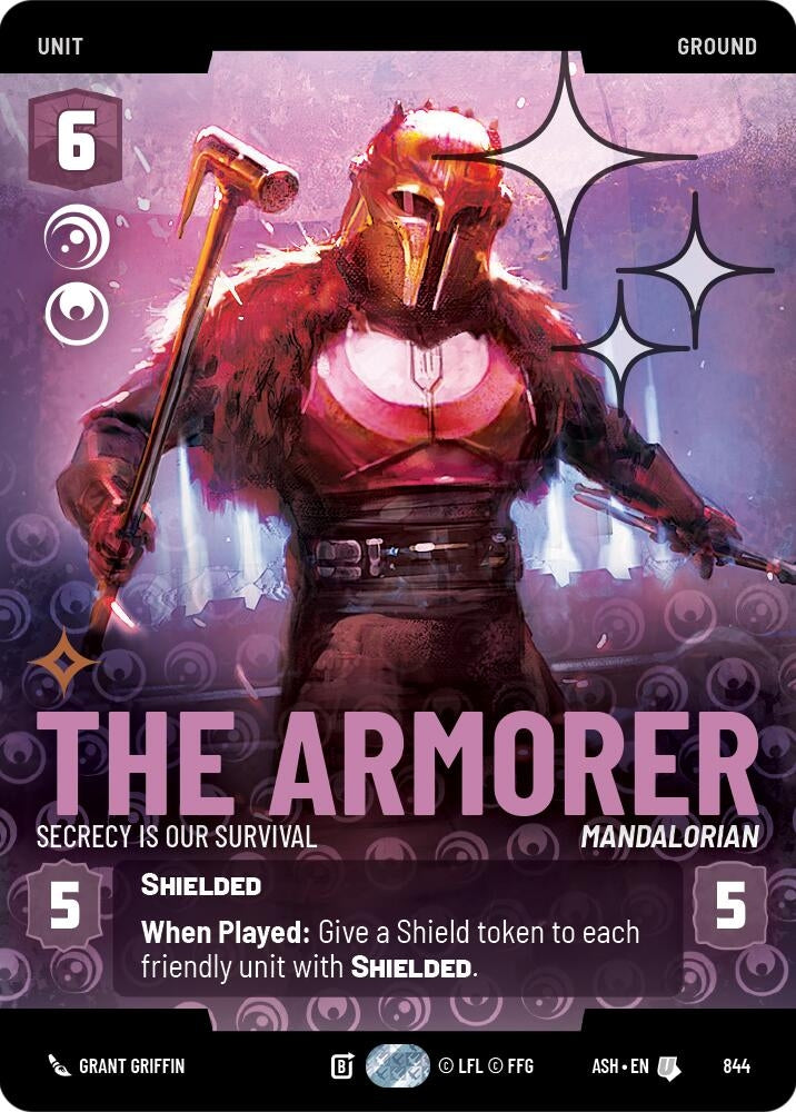 Image for The Armorer - Secrecy is Our Survival (Prestige Foil) (844) [Ashes of the Empire] {ASH} - Star Wars: Unlimited