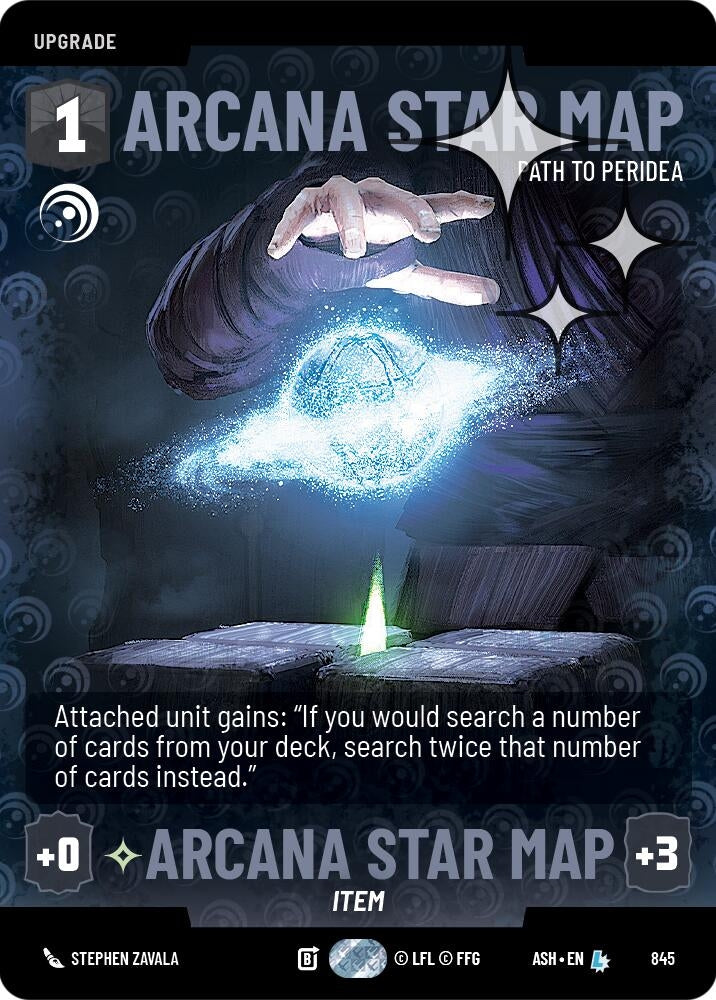 Image for Arcana Star Map - Path to Peridea (Prestige Foil) (845) [Ashes of the Empire] {ASH} - Star Wars: Unlimited