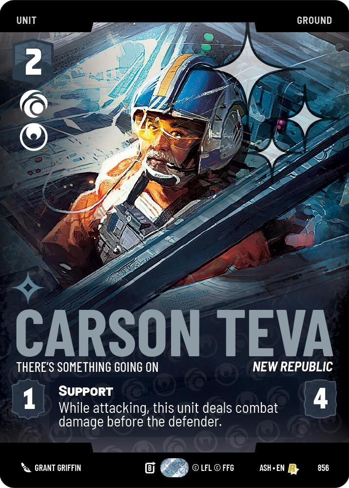 Image for Carson Teva - There's Something Going On (Prestige Foil) (856) [Ashes of the Empire] {ASH} - Star Wars: Unlimited