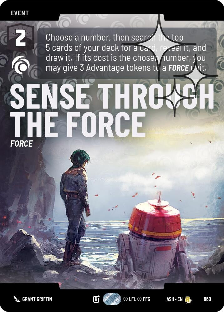 Image for Sense Through the Force (Prestige Foil) (860) [Ashes of the Empire] {ASH} - Star Wars: Unlimited