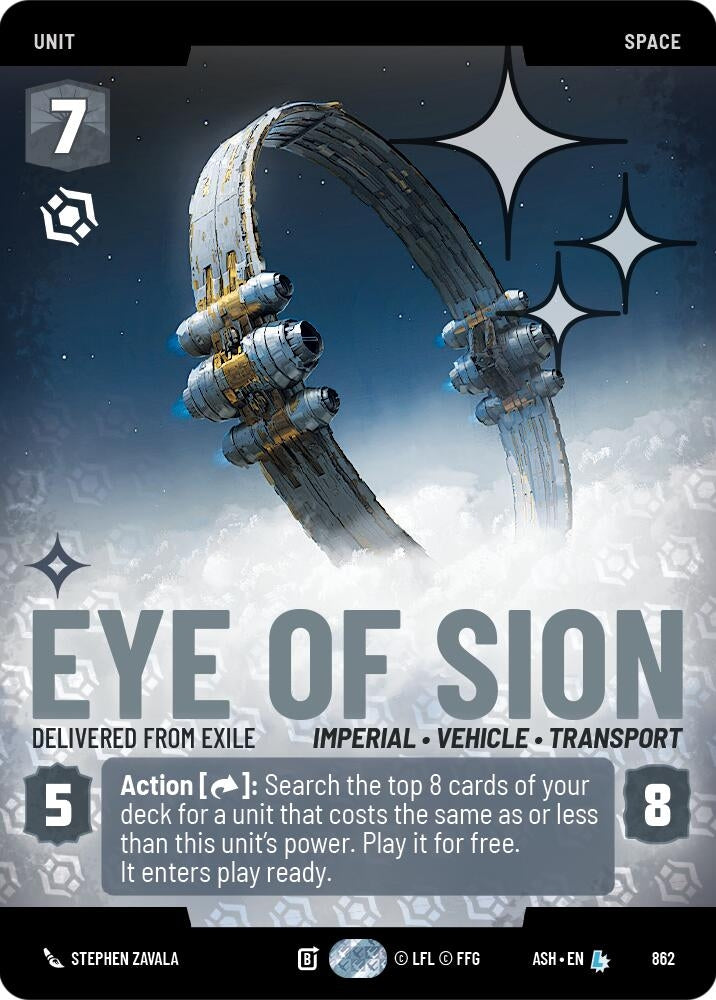 Image for Eye of Sion - Delivered from Exile (Prestige Foil) (862) [Ashes of the Empire] {ASH} - Star Wars: Unlimited