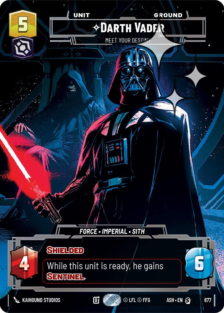 Image for Darth Vader - Meet Your Destiny (Prestige Foil) (877) [Ashes of the Empire] {ASH} - Star Wars: Unlimited