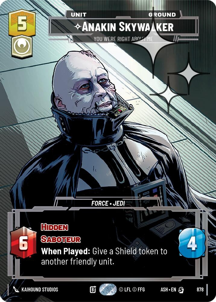 Image for Anakin Skywalker - You Were Right About Me (Prestige Foil) (878) [Ashes of the Empire] {ASH} - Star Wars: Unlimited