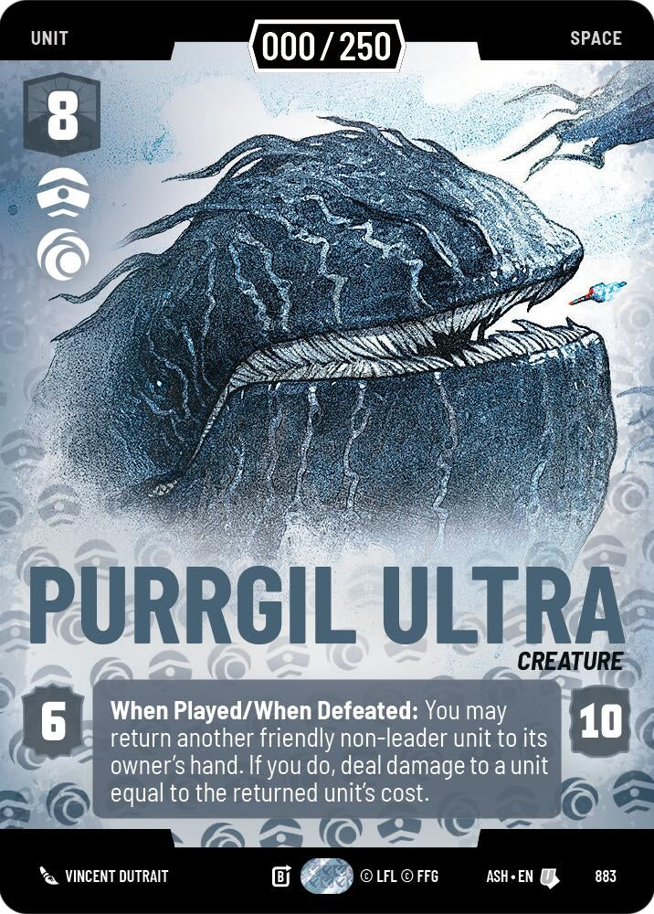 Image for Purrgil Ultra (Serialized) (883) [Ashes of the Empire] {ASH} - Star Wars: Unlimited