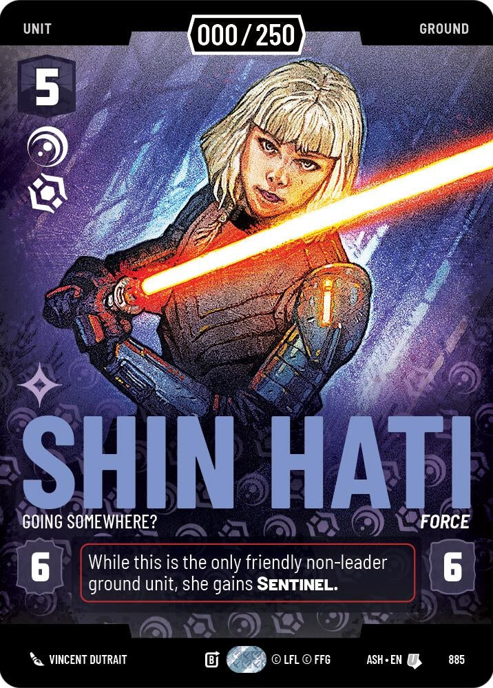 Image for Shin Hati - Going Somewhere? (Serialized) (885) [Ashes of the Empire] {ASH} - Star Wars: Unlimited