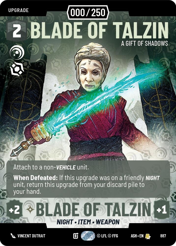 Image for Blade of Talzin - A Gift of Shadows (Serialized) (887) [Ashes of the Empire] {ASH} - Star Wars: Unlimited