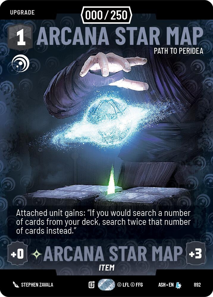Image for Arcana Star Map - Path to Peridea (Serialized) (892) [Ashes of the Empire] {ASH} - Star Wars: Unlimited