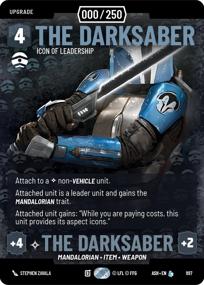 Image for The Darksaber - Icon of Leadership (Serialized) (897) [Ashes of the Empire] {ASH} - Star Wars: Unlimited