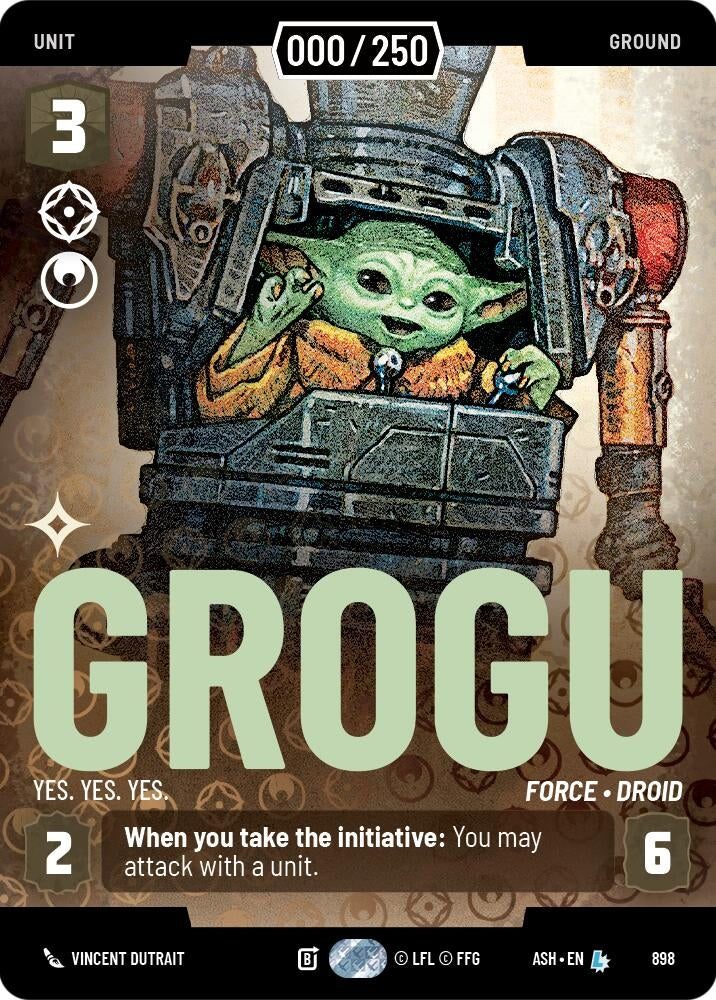 Image for Grogu - Yes. Yes. Yes. (Serialized) (898) [Ashes of the Empire] {ASH} - Star Wars: Unlimited