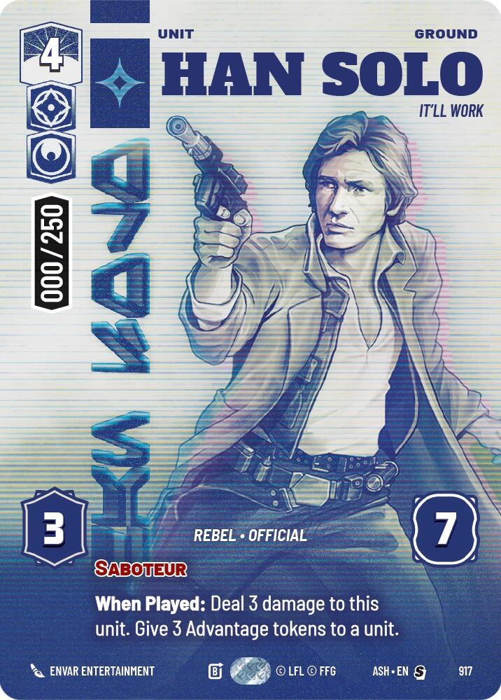 Image for Han Solo - It'll Work (Serialized) (917) [Ashes of the Empire] {ASH} - Star Wars: Unlimited