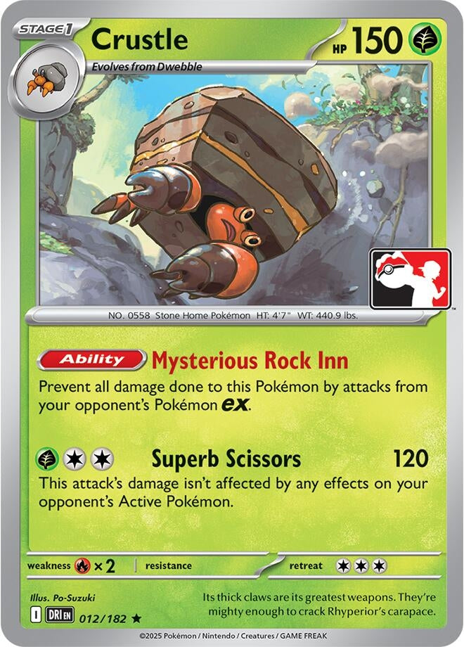 Image for Crustle (012/182) [Prize Pack Series Cards] - Pokemon