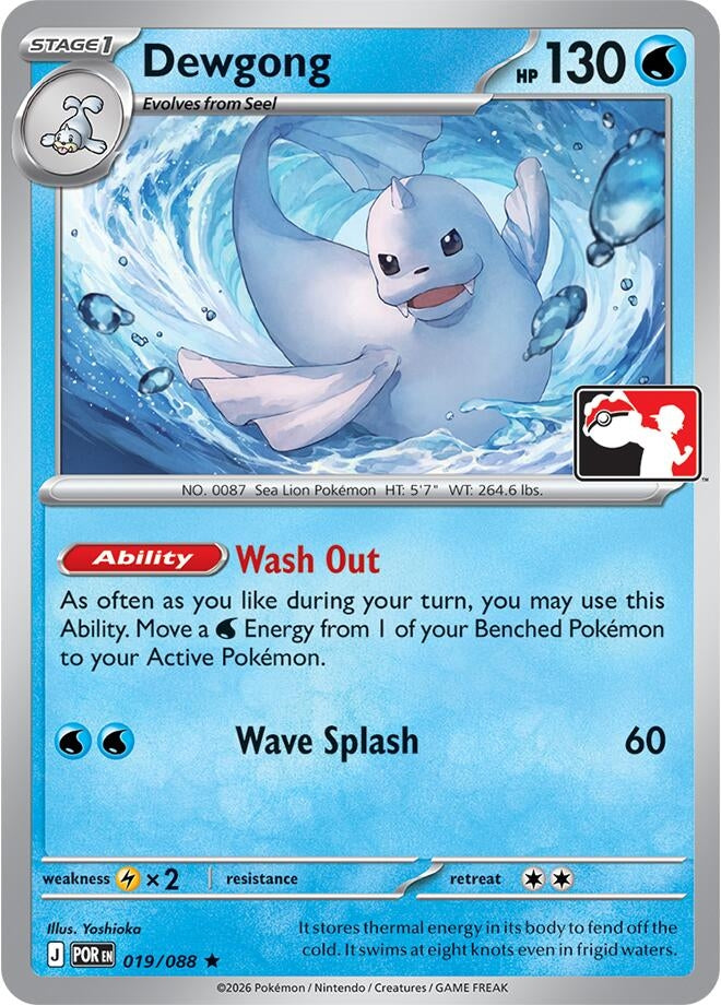 Image for Dewgong (019/088) [Prize Pack Series Cards] - Pokemon