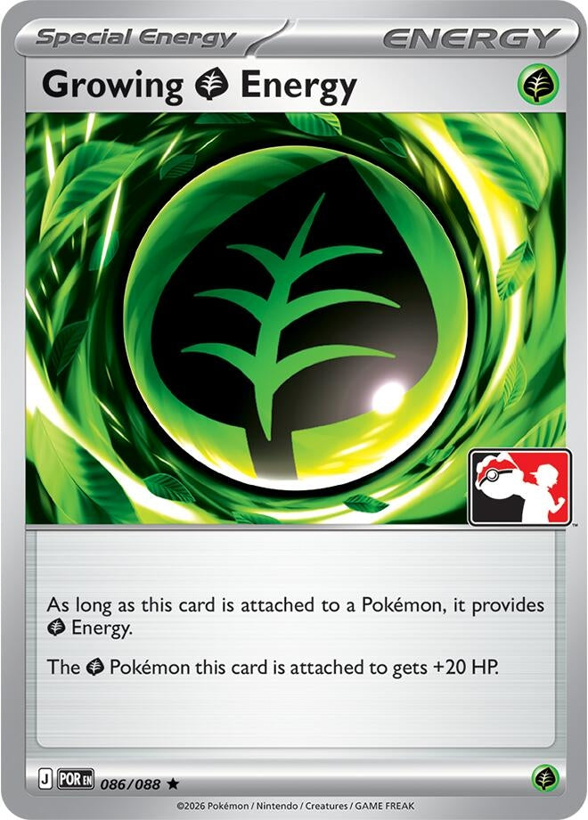 Image for Growing Grass Energy (086/088) [Prize Pack Series Cards] - Pokemon