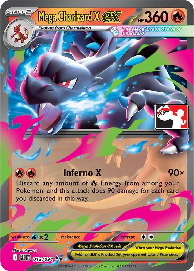 Image for Mega Charizard X ex (013/094) [Prize Pack Series Cards] - Pokemon