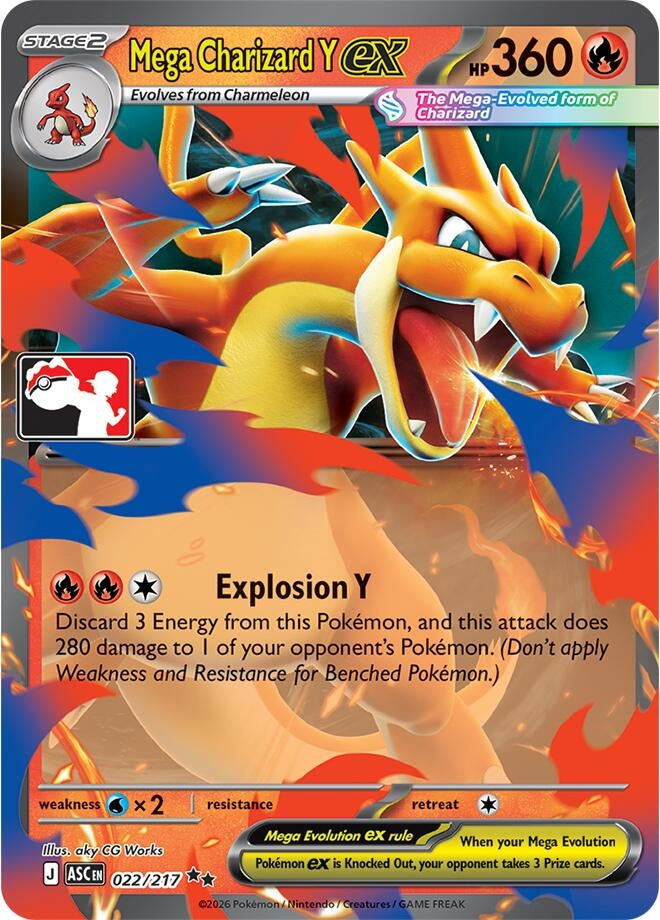 Image for Mega Charizard Y ex (022/217) [Prize Pack Series Cards] - Pokemon