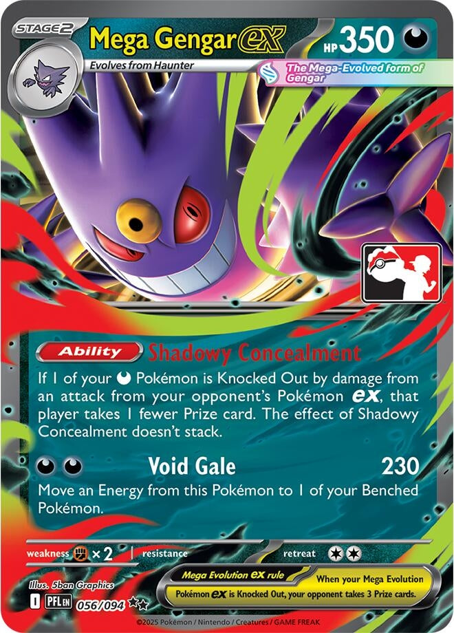 Image for Mega Gengar ex (056/094) [Prize Pack Series Cards] - Pokemon