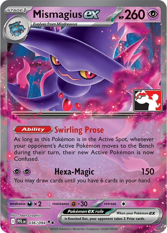Image for Mismagius ex (036/094) [Prize Pack Series Cards] - Pokemon