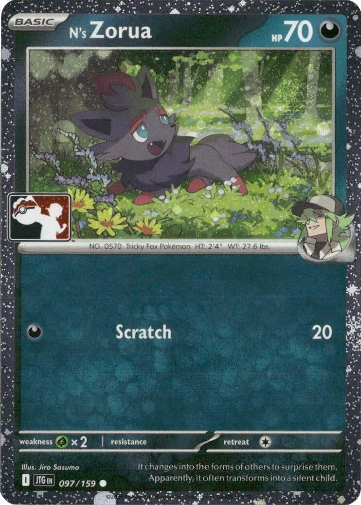 Image for N's Zorua - 097/159 (Cosmos Holo) (097/159) [Prize Pack Series Cards] - Pokemon