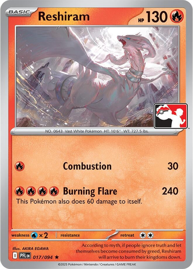 Image for Reshiram (017/094) [Prize Pack Series Cards] - Pokemon