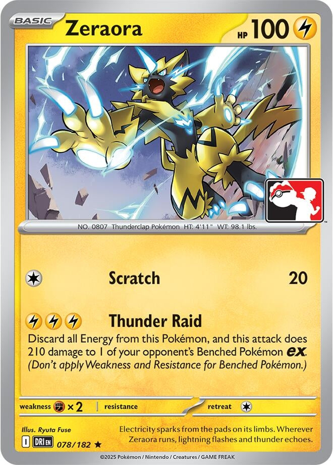 Image for Zeraora (078/182) [Prize Pack Series Cards] - Pokemon
