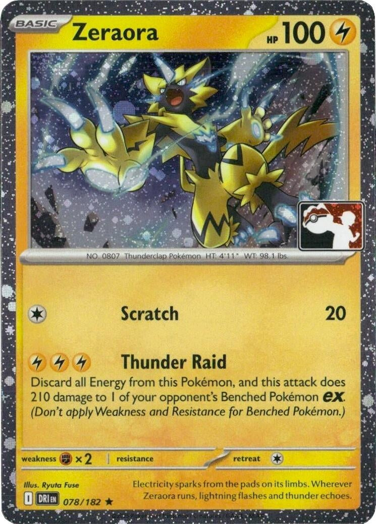 Image for Zeraora - 078/182 (Cosmos Holo) (078/182) [Prize Pack Series Cards] - Pokemon