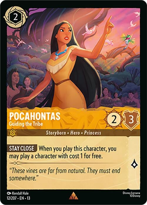 Image for Pocahontas - Guiding the Tribe (12/204) [Attack of the Vine!] {13} - Disney Lorcana