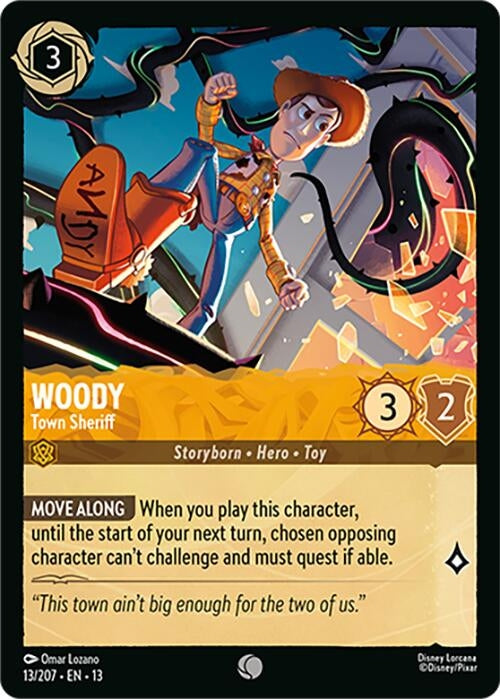 Image for Woody - Town Sheriff (13/204) [Attack of the Vine!] {13} - Disney Lorcana