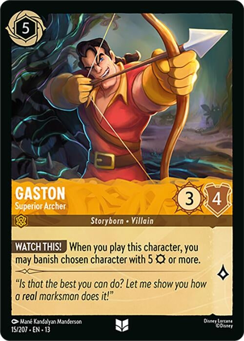 Image for Gaston - Superior Archer (15/204) [Attack of the Vine!] {13} - Disney Lorcana