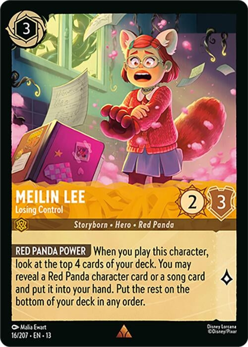 Image for Meilin Lee - Losing Control (16/204) [Attack of the Vine!] {13} - Disney Lorcana