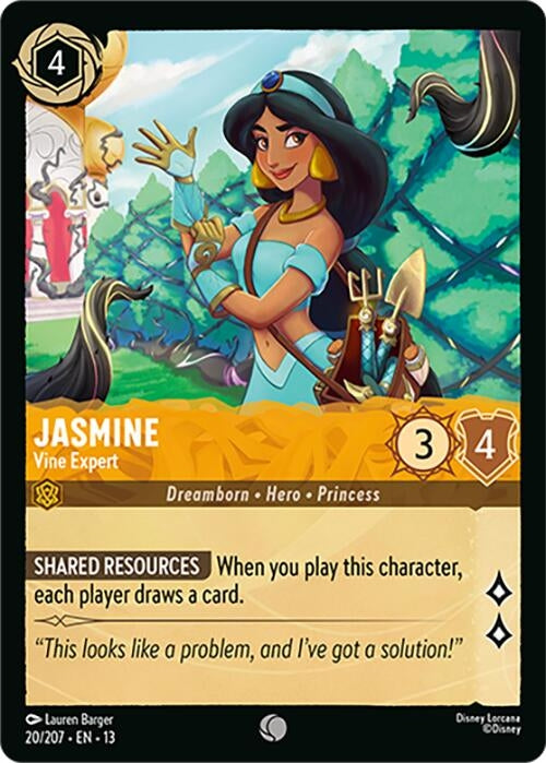 Image for Jasmine - Vine Expert (20/204) [Attack of the Vine!] {13} - Disney Lorcana