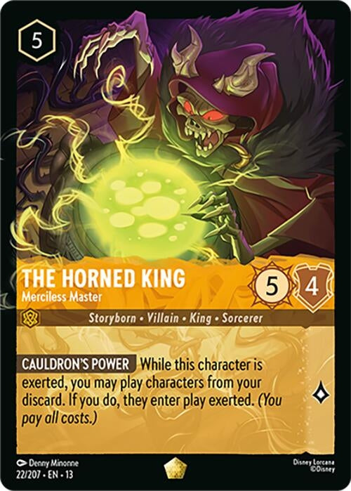 Image for The Horned King - Merciless Master (22/204) [Attack of the Vine!] {13} - Disney Lorcana