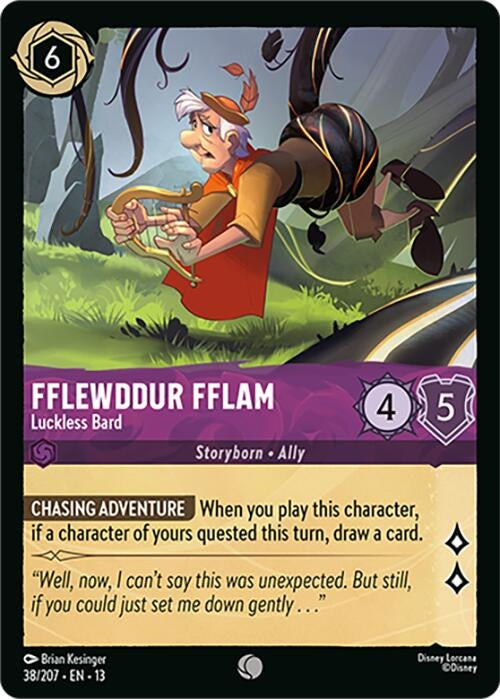 Image for Fflewddur Fflam - Luckless Bard (38/204) [Attack of the Vine!] {13} - Disney Lorcana